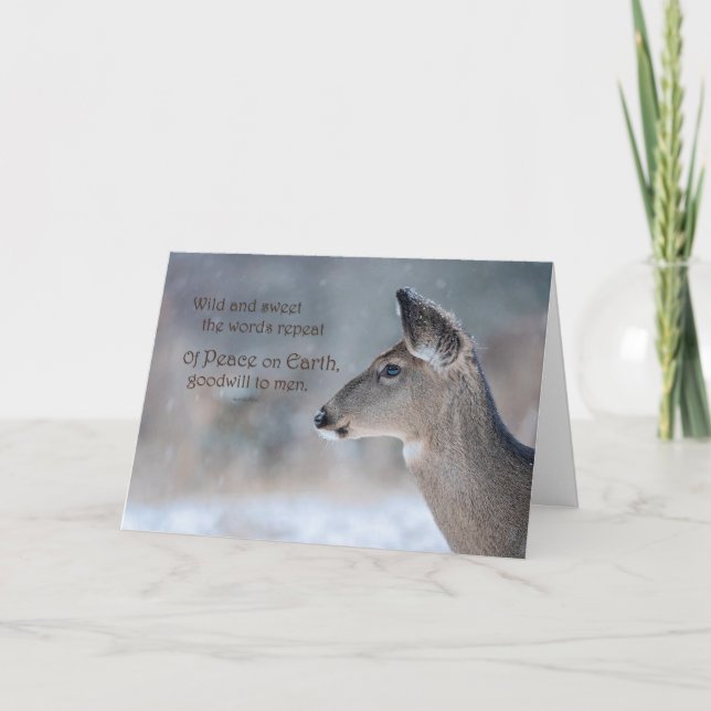 Tarjeta Fiesta de Doe salvaje y dulce (Anverso)