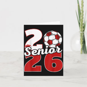 Tarjeta fiesta de graduación de la clase de fútbol Senior
