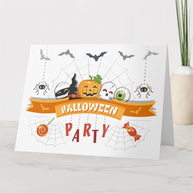 Tarjeta Fiesta de Halloween (Anverso)