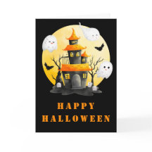 Fiesta de Halloween con casa y fantasmas perdidos