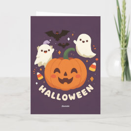 Tarjeta Fiesta de Halloween Espeluznantemente Lindo