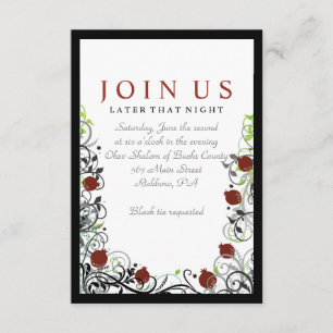 Tarjeta Fiesta de invitación a matrimonio judío gr
