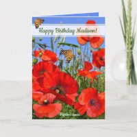 Fiesta de la amapola personalizada