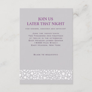 Tarjeta Fiesta de la recepción de la boda judía ST