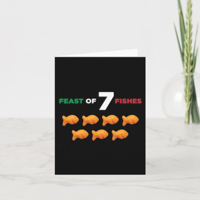 Tarjeta Fiesta de los siete pescados (Anverso)