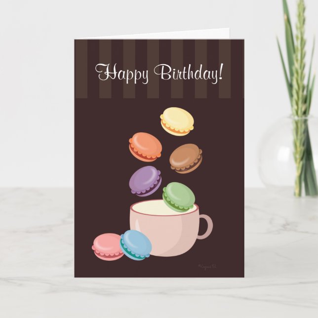 Tarjeta Fiesta de Macaroon (Anverso)