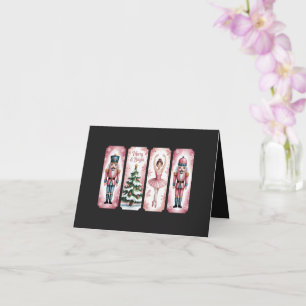 Tarjeta Fiesta de Navidad con cascanueces regalo festivo