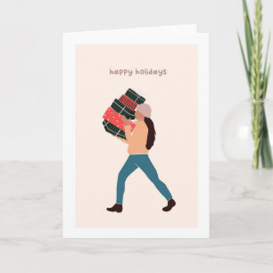 Tarjeta Fiesta de Navidades de vacaciones