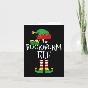Tarjeta Fiesta de Navidades del grupo familiar Bookworm El