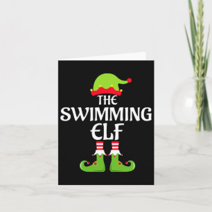 Tarjeta Fiesta de Navidades del grupo familiar Swimming El