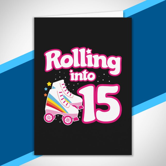 Tarjeta Fiesta de patinaje - Fiesta de cumpleaños 15 - Pat (Subido por el creador)