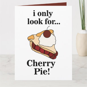 Tarjeta Fiesta de postre Cherry Pie