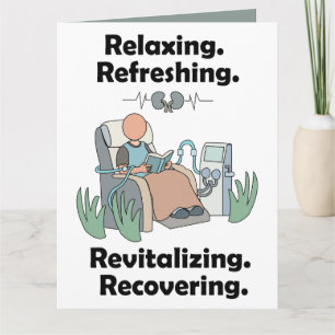 Tarjeta Fiesta de recuperación revitalizante para paciente