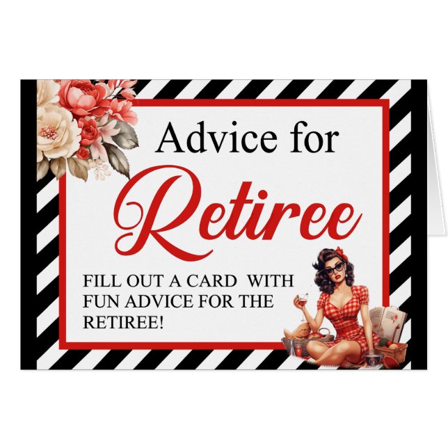 Tarjeta Fiesta de retiro de pinzas de leyenda reti (Anverso (Horizontal))