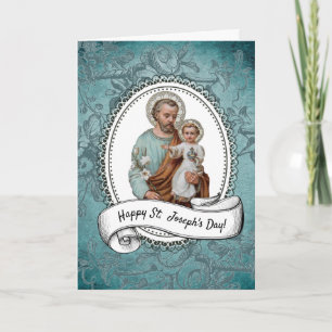 Tarjeta Fiesta de San José Jesús Oración Religiosa