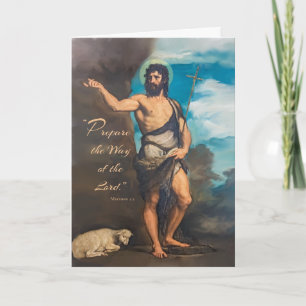 Tarjeta Fiesta de San Juan el Bautista Prepara el Camino