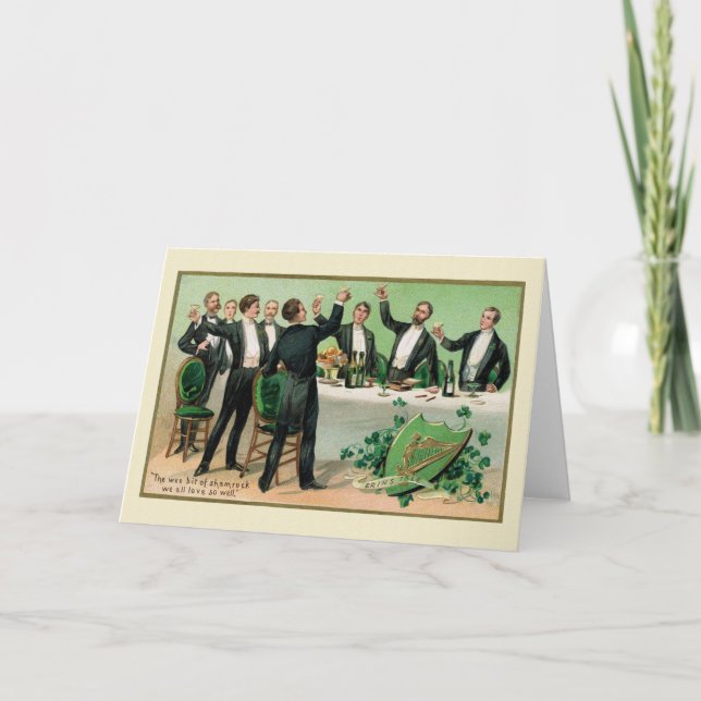 Tarjeta Fiesta de San Patricio para solteros (Anverso)