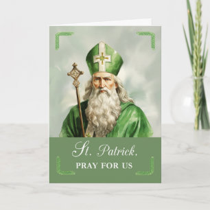 Tarjeta Fiesta de San Patricio Ruega por Nosotros Tradicio