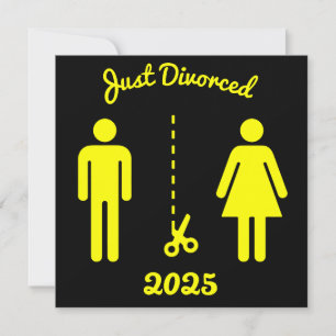 Tarjeta Fiesta de simpatía por divorcio divertido