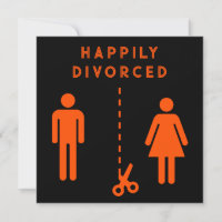 Fiesta de simpatía por divorcio divertido