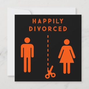 Tarjeta Fiesta de simpatía por divorcio divertido