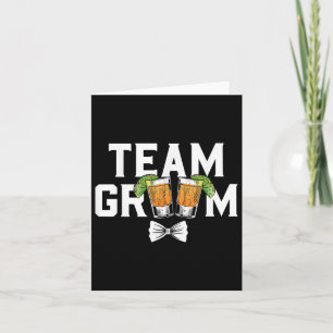Tarjeta Fiesta de Team Groom Bachelor dispara a Boda de no