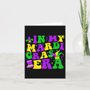 Tarjeta Fiesta del Carnaval Retro en el Festival de la Era