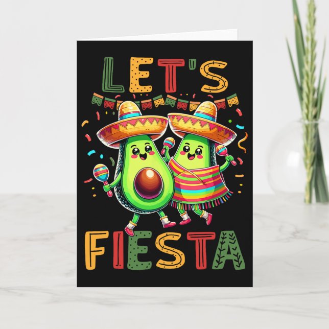 Tarjeta Fiesta del Cinco de Mayo Fiesta Mexicana (Anverso)