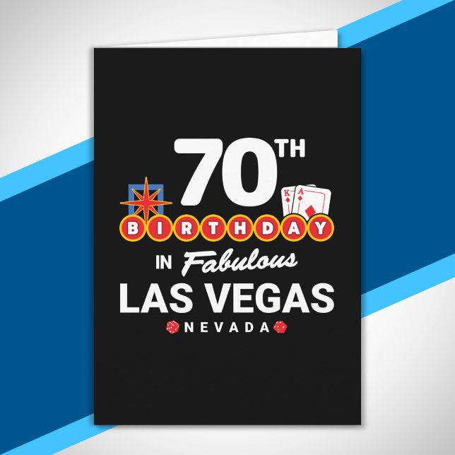 Tarjeta Fiesta del Cumpleaños de Las Vegas - Cumpleaños 70 (Subido por el creador)