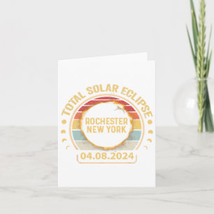 Tarjeta Fiesta del eclipse solar total de Rochester New Yo