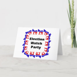 Tarjeta Fiesta del Observador Electoral Demócrata