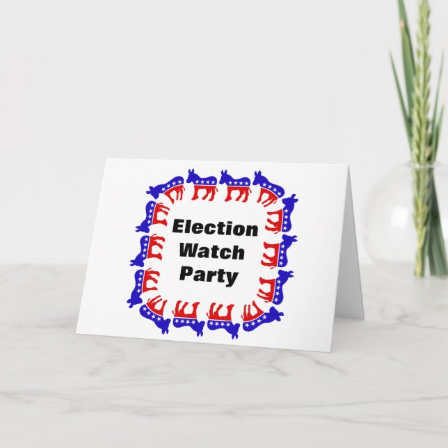 Tarjeta Fiesta del Observador Electoral Demócrata (Anverso)