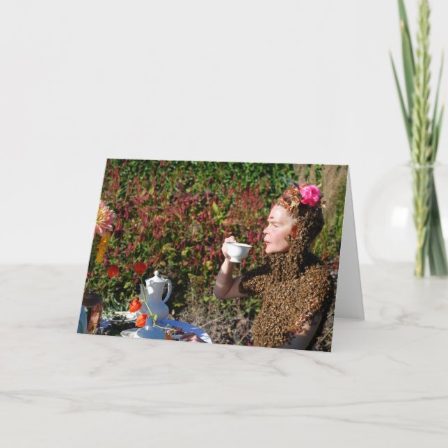 Tarjeta Fiesta del té (Anverso)