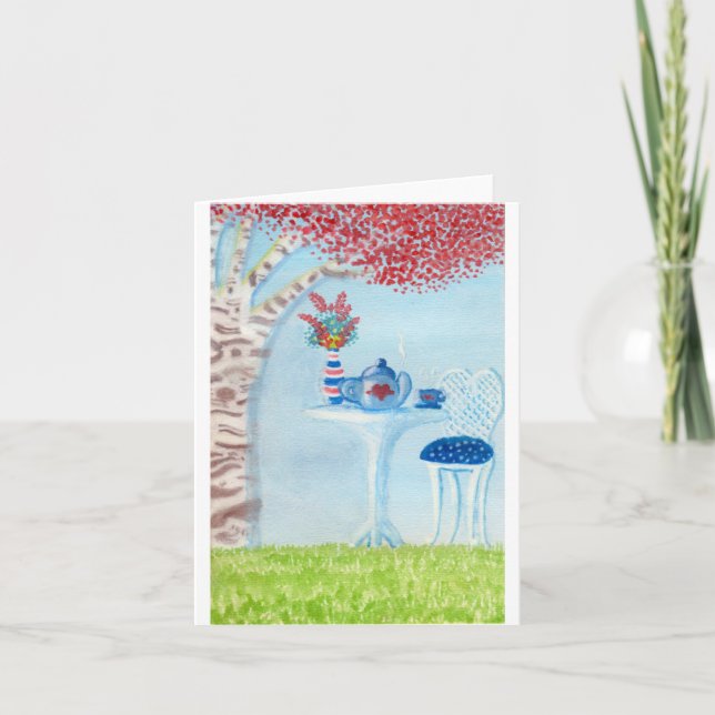 Tarjeta Fiesta del té (Anverso)