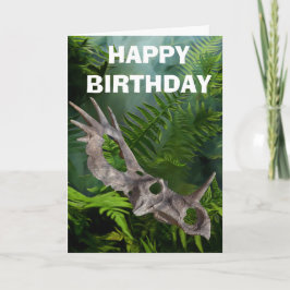 Tarjeta FIESTA Dinosaur Skull Jussica