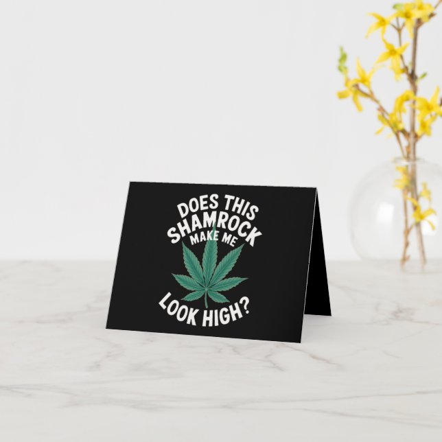 Tarjeta Fiesta divertida de San Patricio para chicos Gran  (flor amarilla)