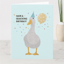 Tarjeta Fiesta Duck Pun: Que tengas un cumpleaños temible