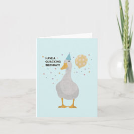 Tarjeta Fiesta Duck Pun: Que tengas un cumpleaños temible