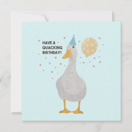 Tarjeta Fiesta Duck Pun: Que tengas un cumpleaños temible