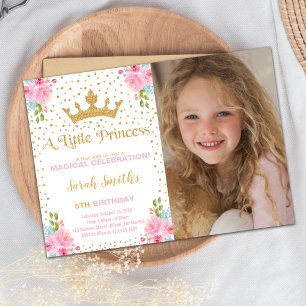 Tarjeta Fiesta editable de Castillo Rosa