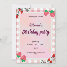 Tarjeta Fiesta editable para niños y adultos , inv