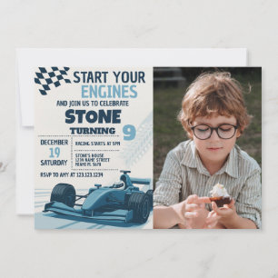 Tarjeta Fiesta editable rápida y divertida con fot