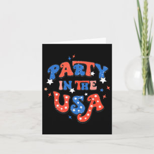 Tarjeta Fiesta En Estados Unidos 4 De Julio Día De La Inde