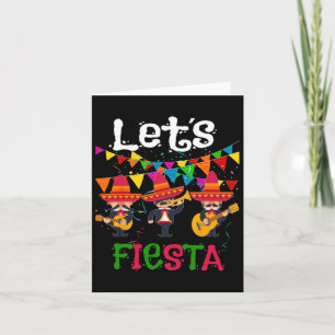 Tarjeta Fiesta graciosa Cinco De Mayo Mariachi mexicana