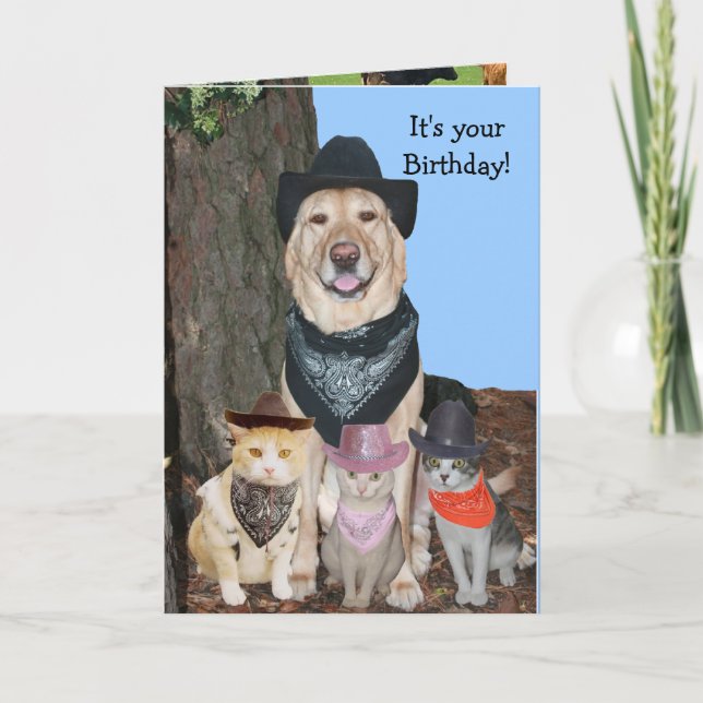 Tarjeta ¡fiesta hasta que las vacas lleguen a casa! (Anverso)