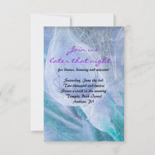 Tarjeta Fiesta HUMMINGBIRD & CALLA LILY Bat Mitzva