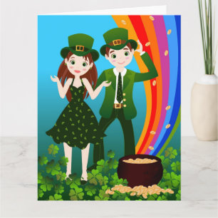 Tarjeta Fiesta infantil de San Patricio