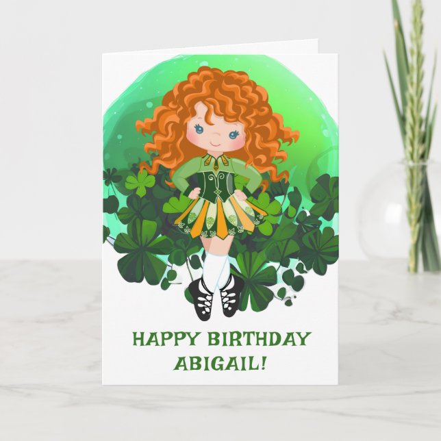 Tarjeta Fiesta irlandesa San Patricio (Anverso)