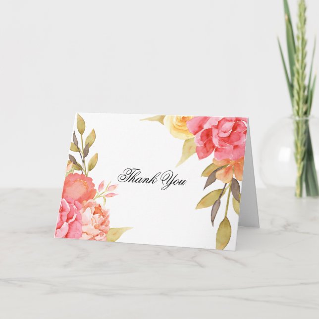 Tarjeta Fiesta Jardín Boda Gracias (Anverso)