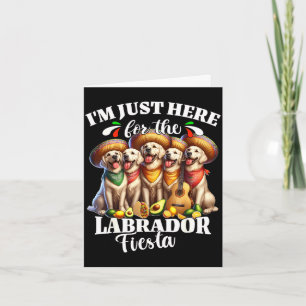 Tarjeta Fiesta labrador aquí para cinco de mayo labrador